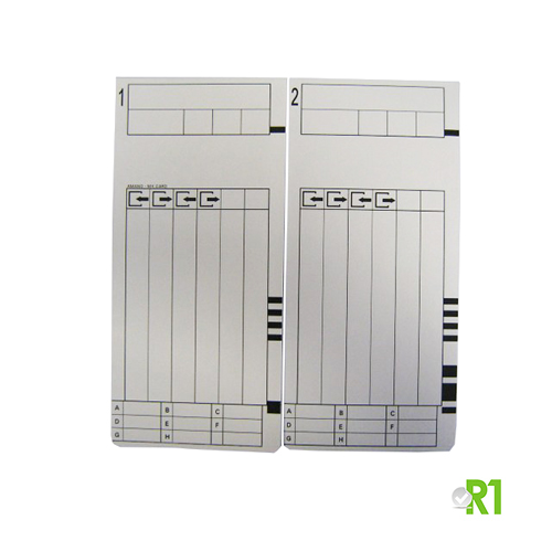 MRX300-100: N.100 fortnightly cards for the electronic time recorder MX300