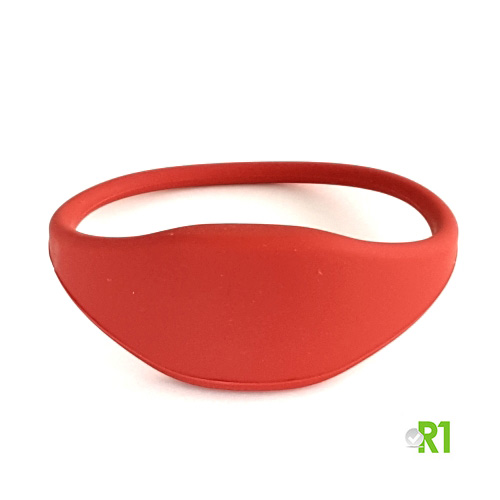 RFTG-BRR: N.50 Tag RFID braccialetto 60 mm. colore rosso € 0,90 cad.