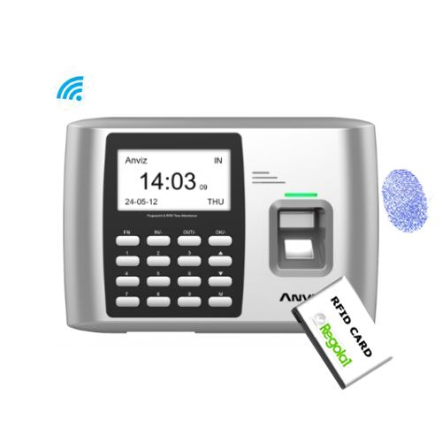 A300ID-W: Biometric, RFID and/or PIN code.