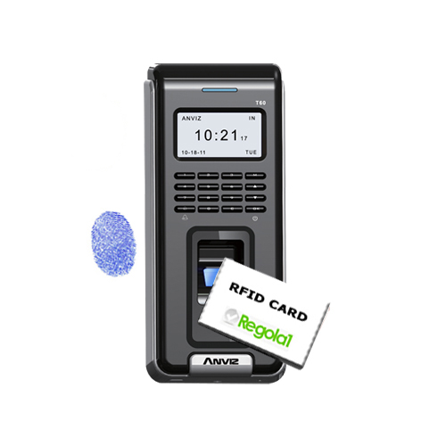 Anviz, T60: biometrico, RFID e codice PIN.