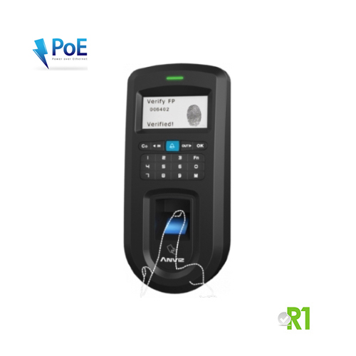 Anviz, VF30ID-P: Biometric, RFID and/or PIN code, PoE.