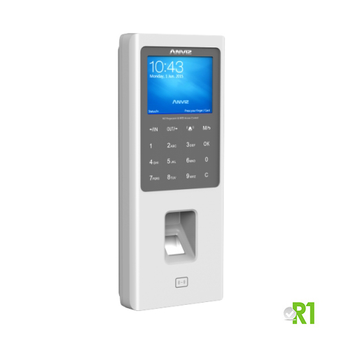 Anviz, W2: Biometric, RFID, PIN code, Linux OS.