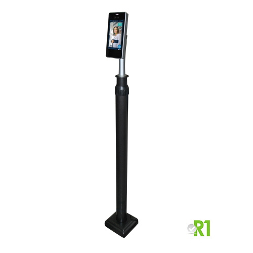 WH5001ICW-S: Thermal scanner + Floor Stand , Body Temperature (front), Mask, Face and Card, Wi-fi.